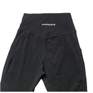 Alphalete Slim Contour Seams Women's Black Leggings -Size M